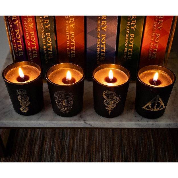 Ukonic Harry Potter Dark Arts Scented Soy Wax Candle Collection Set Of 4