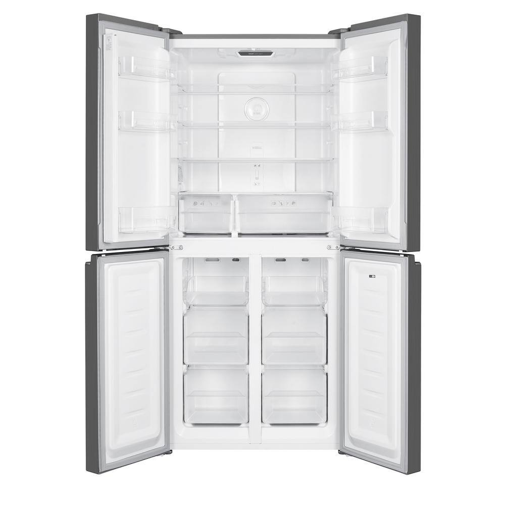 Impecca 14.9 cu. ft. 4-Door Multi-Door CounterDepth Refrigerator Stainless Steal M-RM4152STG1974