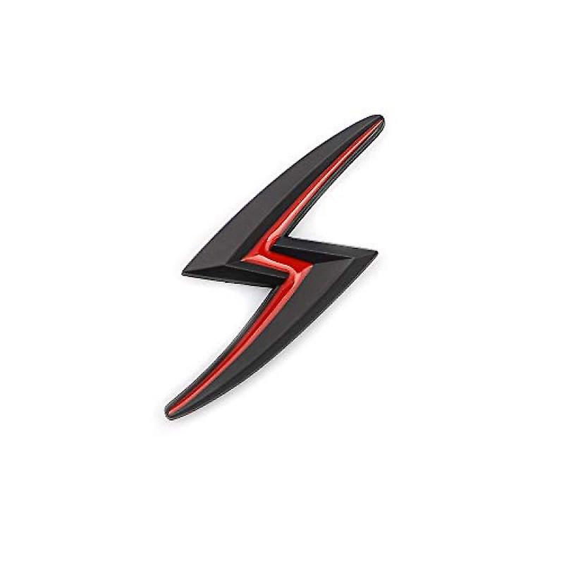 3d Metal S Lightning Emblem Hood Badge For Jdm Styling Trunk Lid Nameplate Sticker (silver)