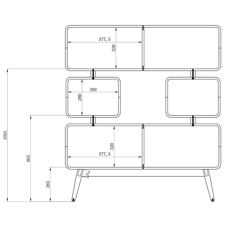 AZAMI Display Unit  120cm - Natural