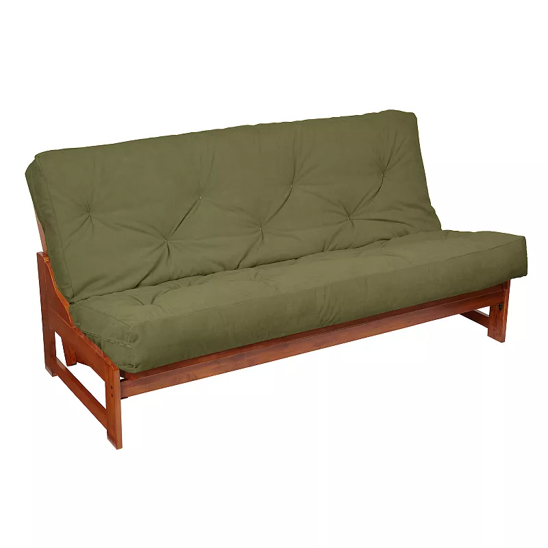 8-in. Faux Suede Futon Mattress