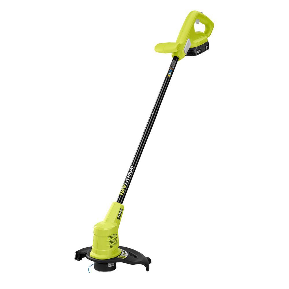 RYOBI ONE+ 18V Cordless Battery String TrimmerEdger Hedge Trimmer Blower (3-Tool) w (2) 2.0 Ah Batteries and Charger P20131