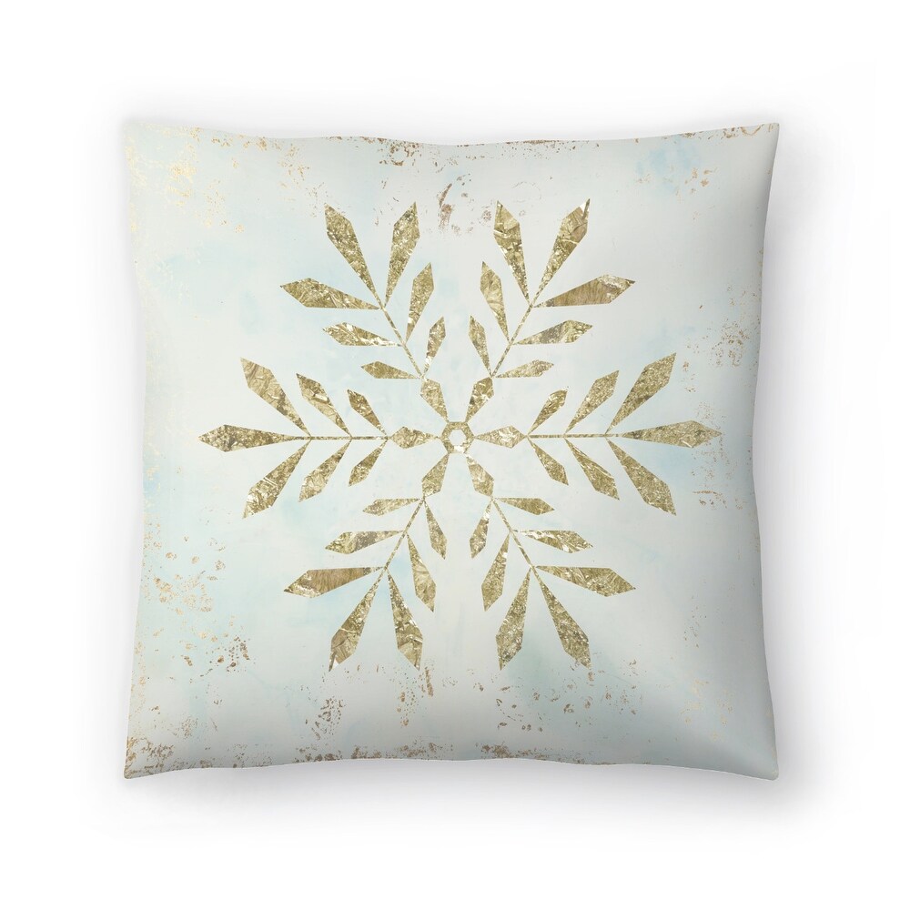 Glistening Snowflake Ii by PI Holiday Collection   Decorative Throw Pillow