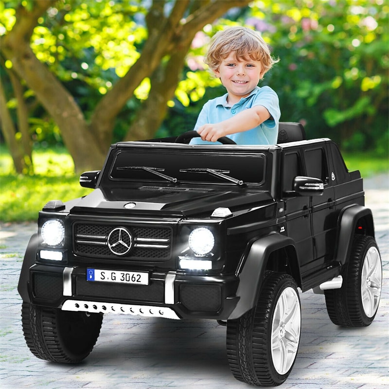 12V Mercedes-Benz Kids Electric Ride On Car Toy with Remote Control & Trunk 2 Motors