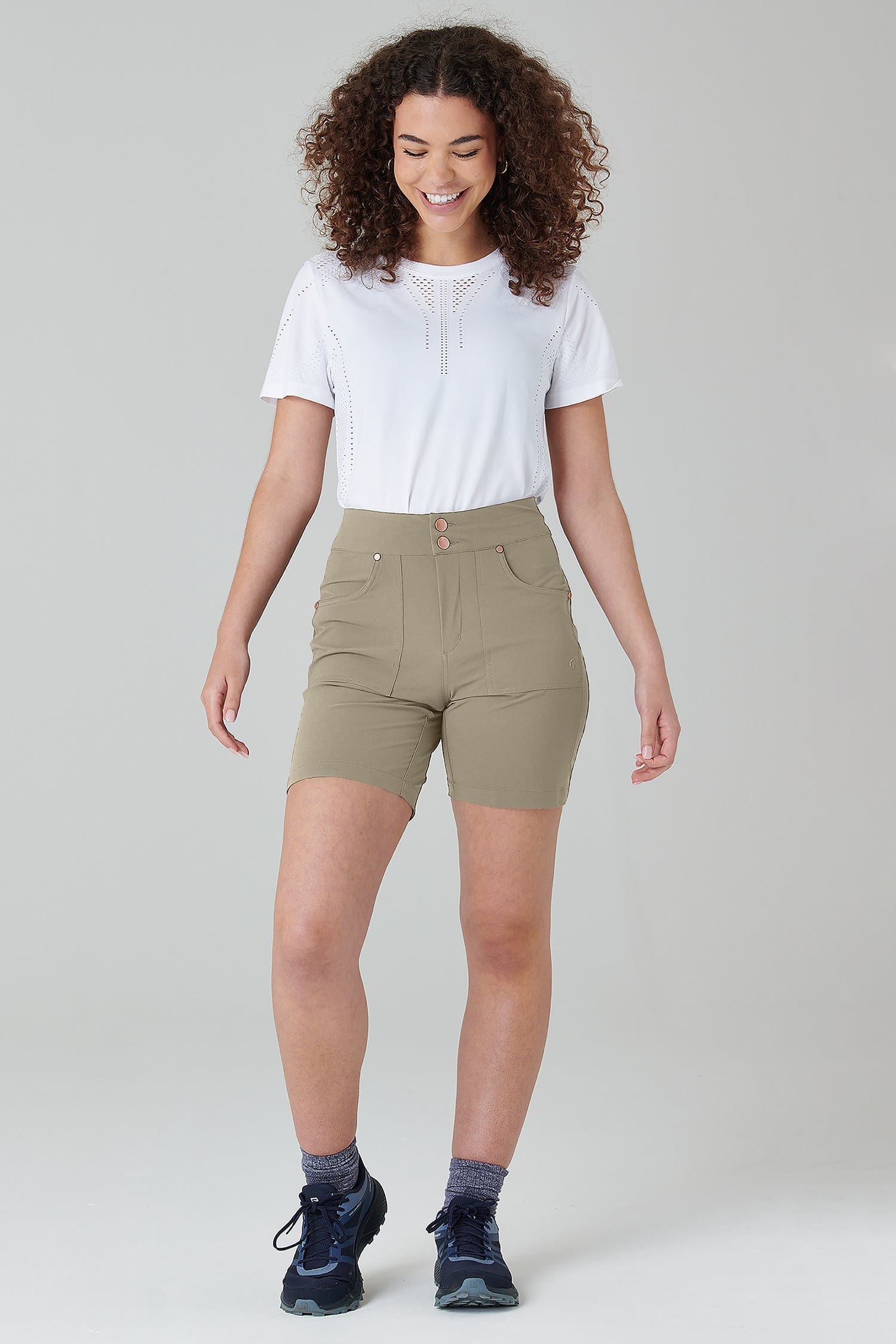 Mid Length Trek Shorts - Desert