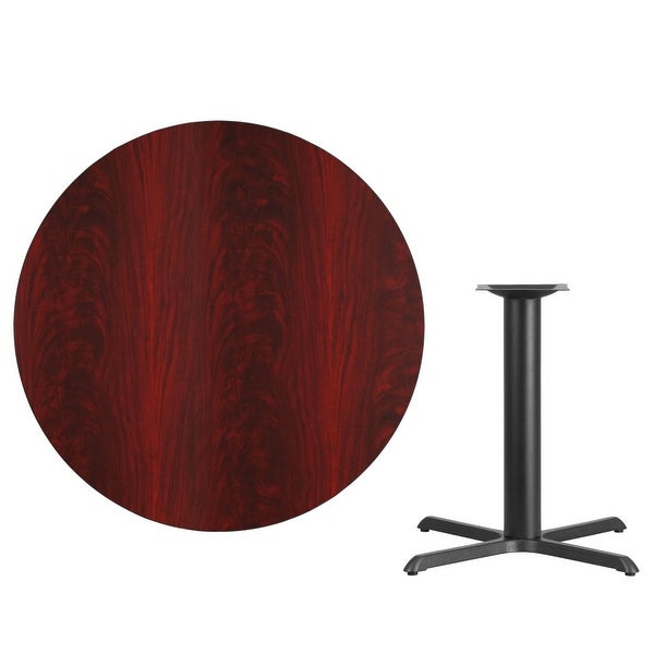 42'' Round Laminate Table Top with 33'' x 33'' Table Height Base