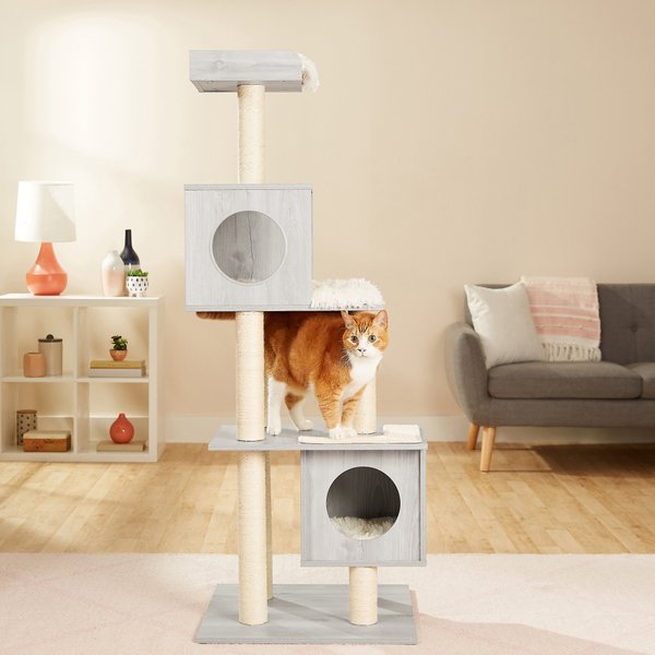 Frisco 62-in Modern Cat Tree and Condo