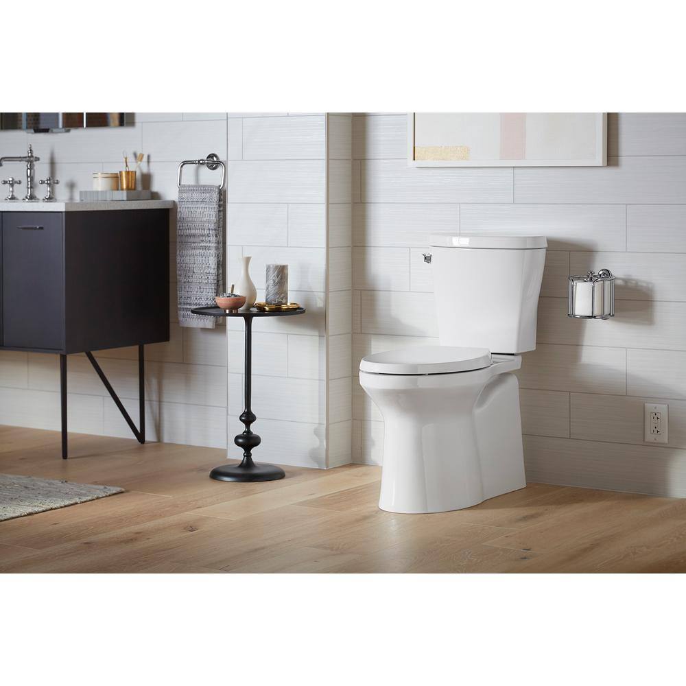 KOHLER Betello 2-Piece 1.28 GPF Single Flush Elongated Toilet in White (Seat Not Included) 20197-0