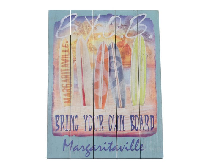 Margaritaville Wall Art - Bring Your Own Board PSSR24-MV-1