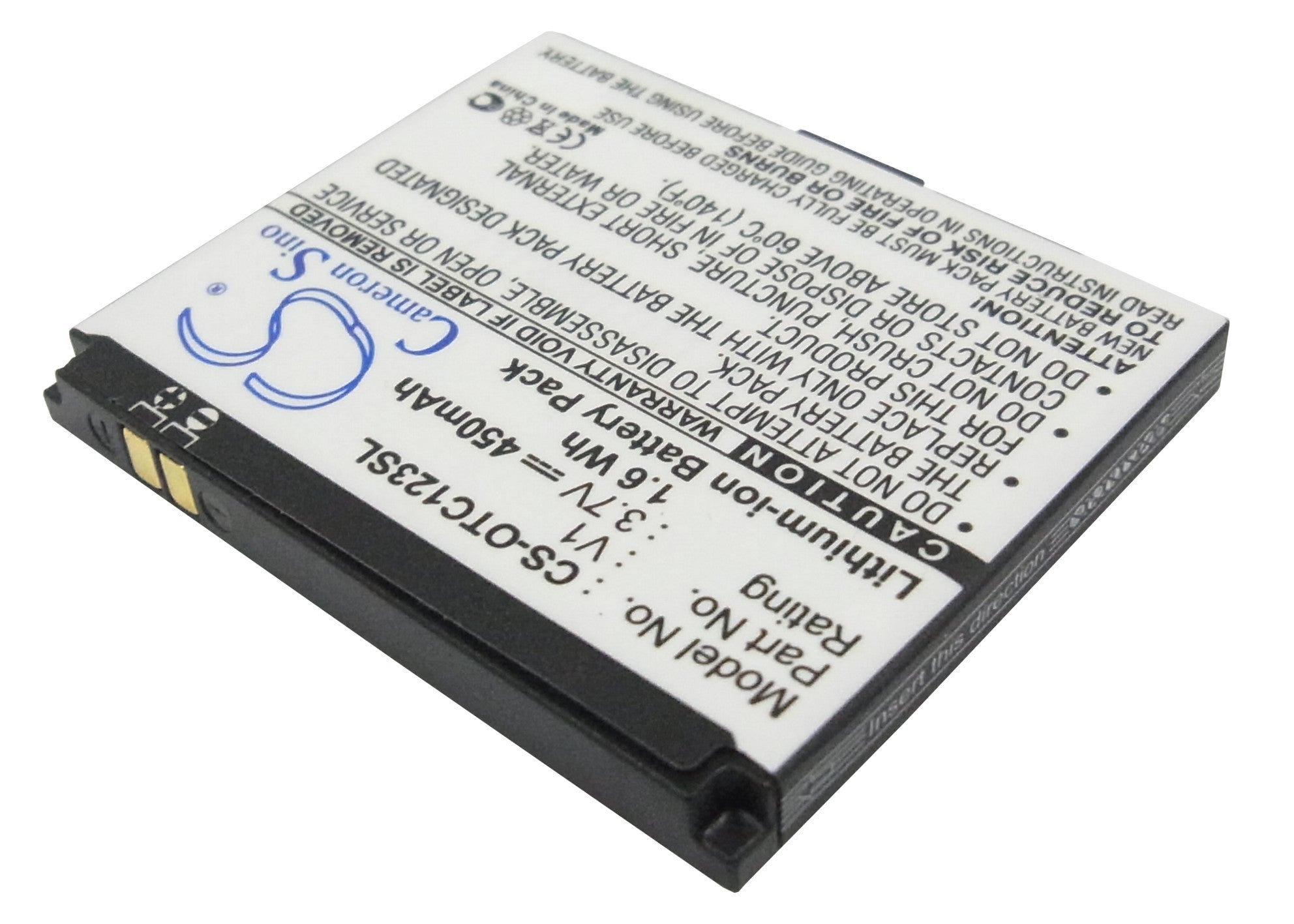 Alcatel OTC123 OTC123A Replacement Battery BatteryClerkcom Mobile Phone