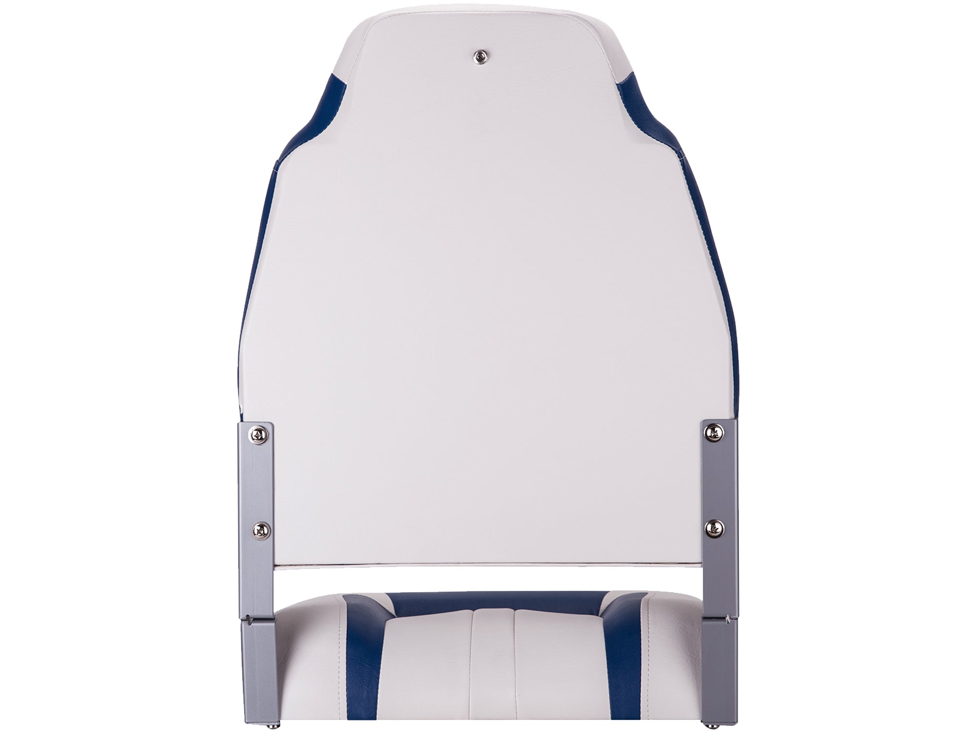 NORTHCAPTAIN S1 Deluxe High Back Folding Boat Seat，Stainless Steel Screws Included，White/Pacific Blue(2 Seats)