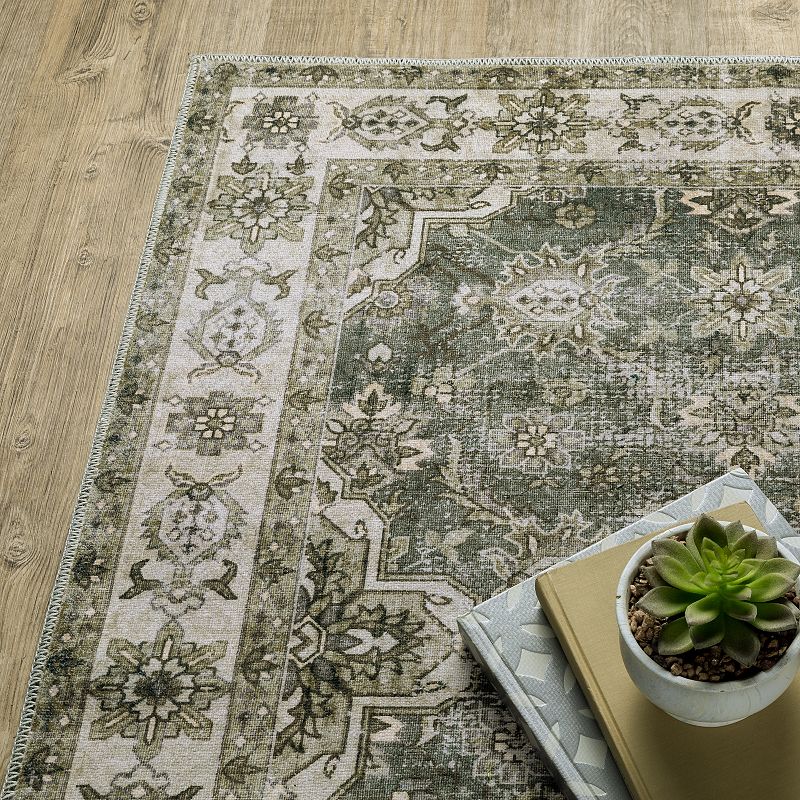 StyleHaven Marissa Washable Vintage Ornate Area Rug