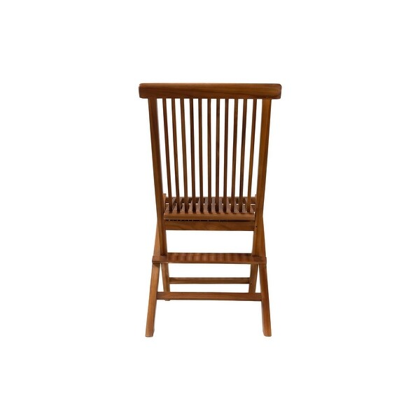 Nordic Style Natural Teak Folding Chair