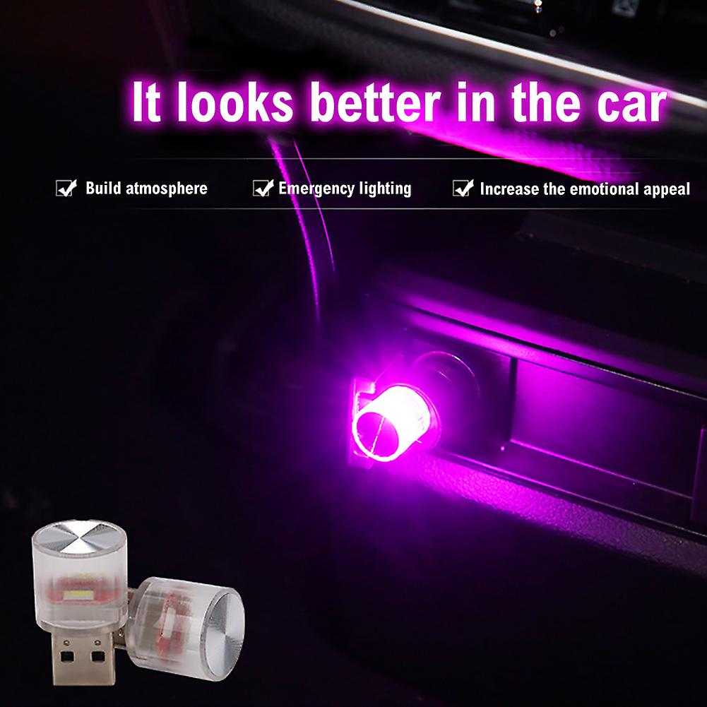 Mini Usb Led Atmosphere Light Car Interior Ambient Lighting Led Nightlight Lamp For Car Bedroom Decoration Blue