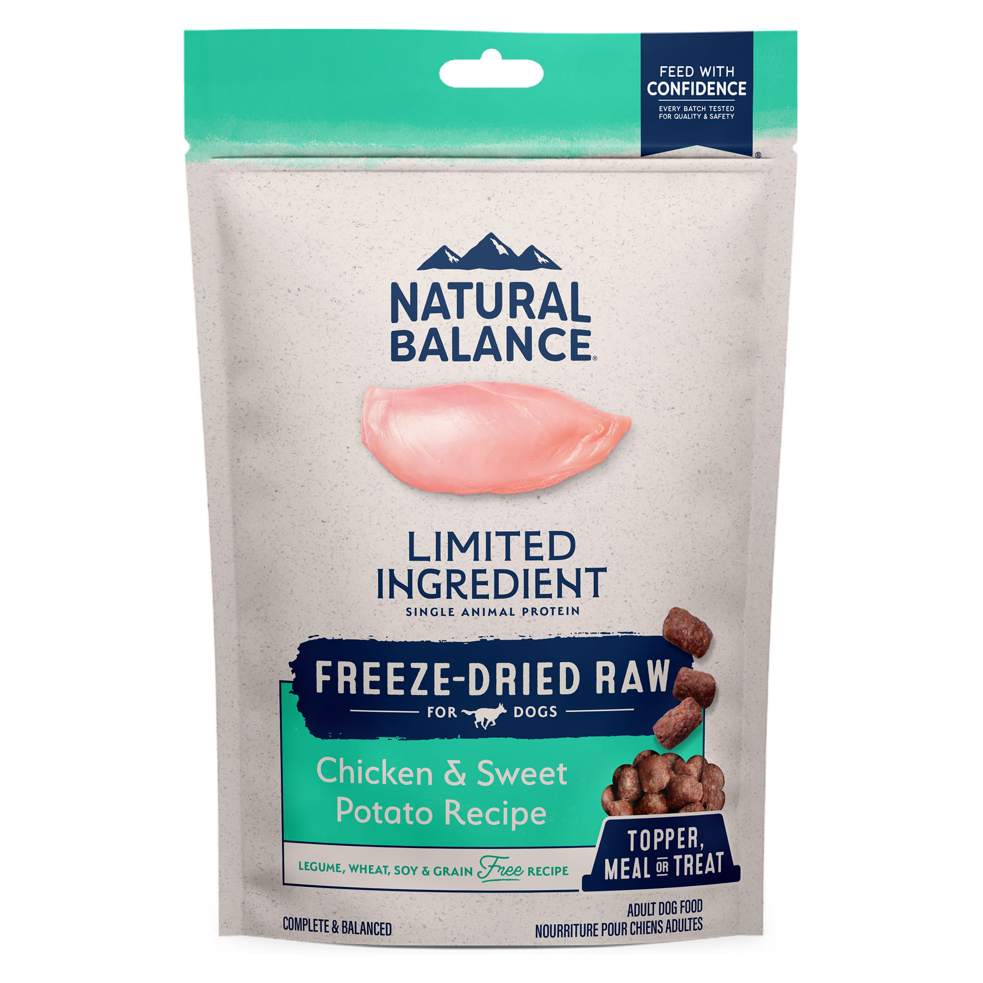 Natural Balance Limited Ingredient Freeze Dried Chicken  Sweet Potato Recipe Dry Dog Food， 13 oz.