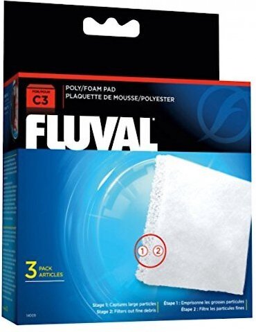 Fluval C3 Poly/Foam Pad Filter Media