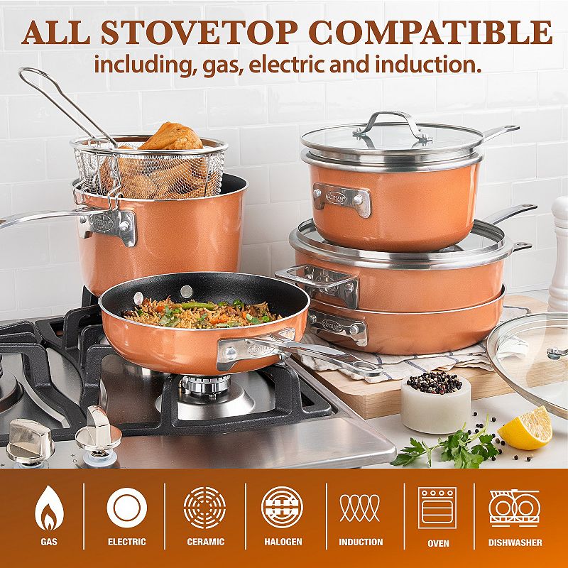 Gotham Steel StackMaster 10-pc. Aluminum Ultra-Nonstick Cookware Set