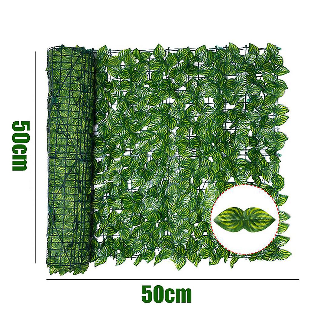 Noise Reduction Artificial Leaves Fence Flexibility Watermelon Leaf 0.5*0.5meters