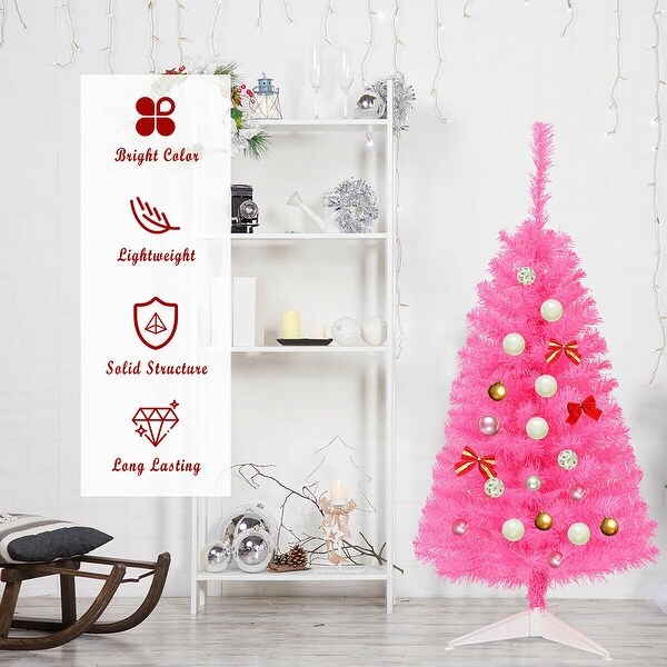 Costway 3 ft Premium Artificial Christmas Mini Tree Holiday Season