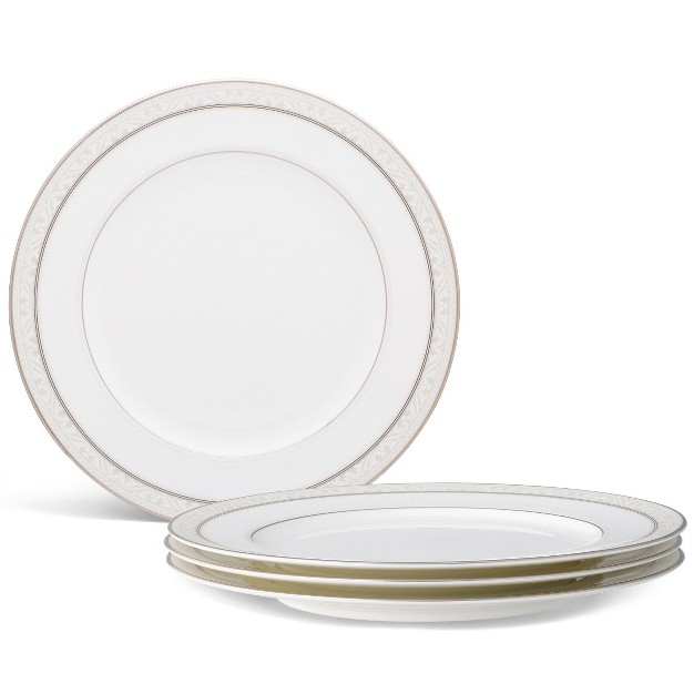 Noritake Montvale Platinum Set Of 4 Dinner Plates