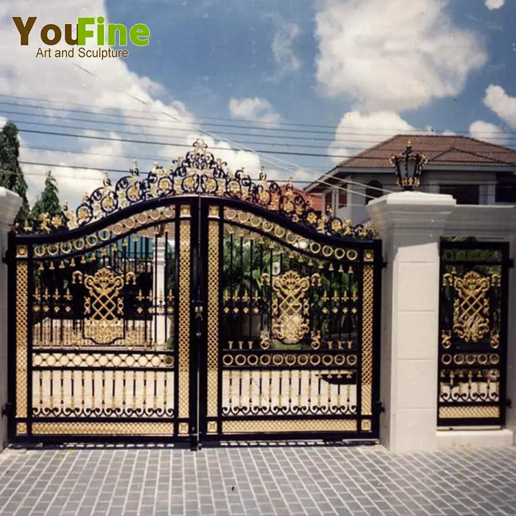 Modern Customized House Wought Iron Gate Grill Designs