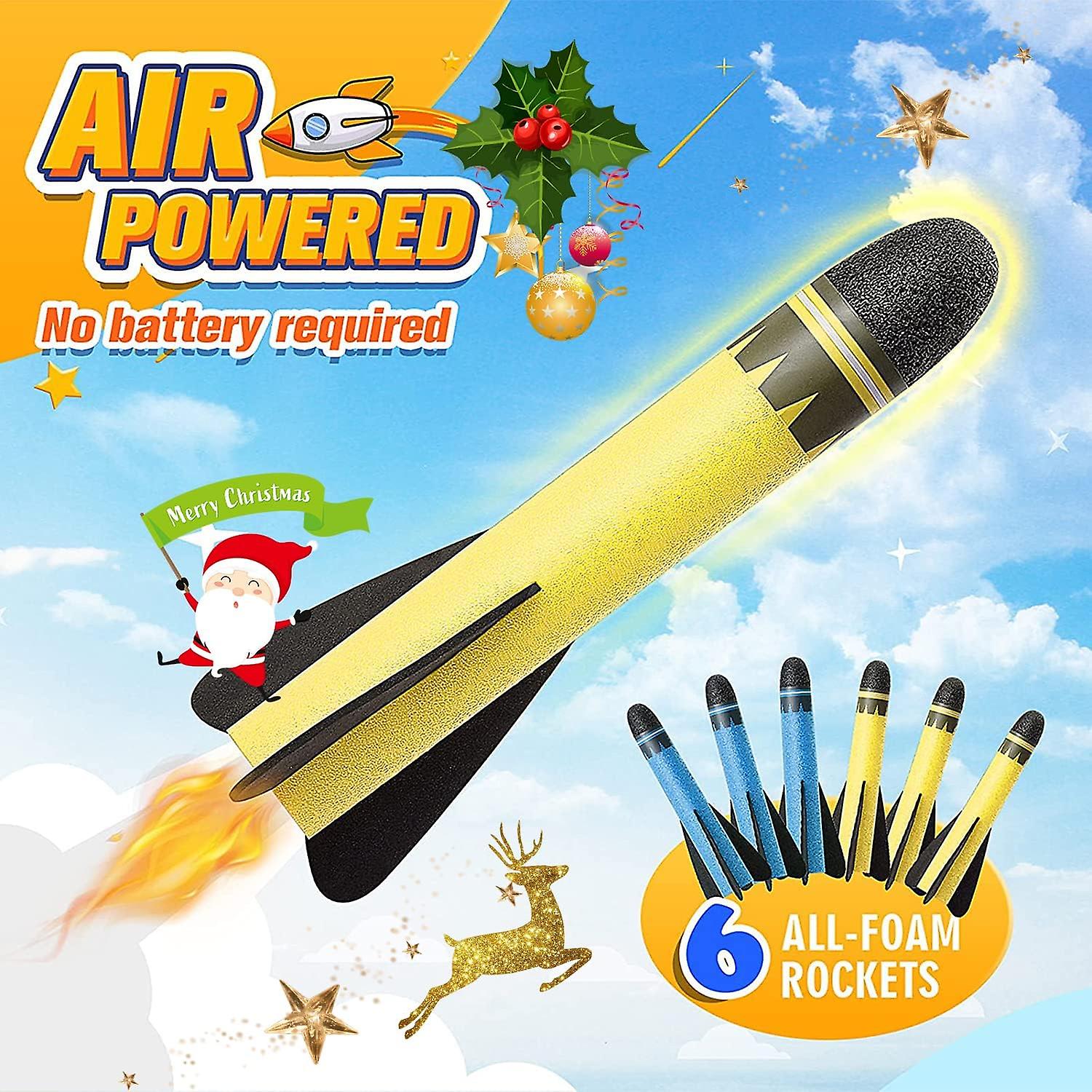 Toys For 3-10 Year Old Boys， Rocket Toy Launcher For Kids Gifts For 3-12 Year Old Boys Girls Outdoor Toys Boy Toys Age 3 4 5 6 Garden Toys Stomp Toy R