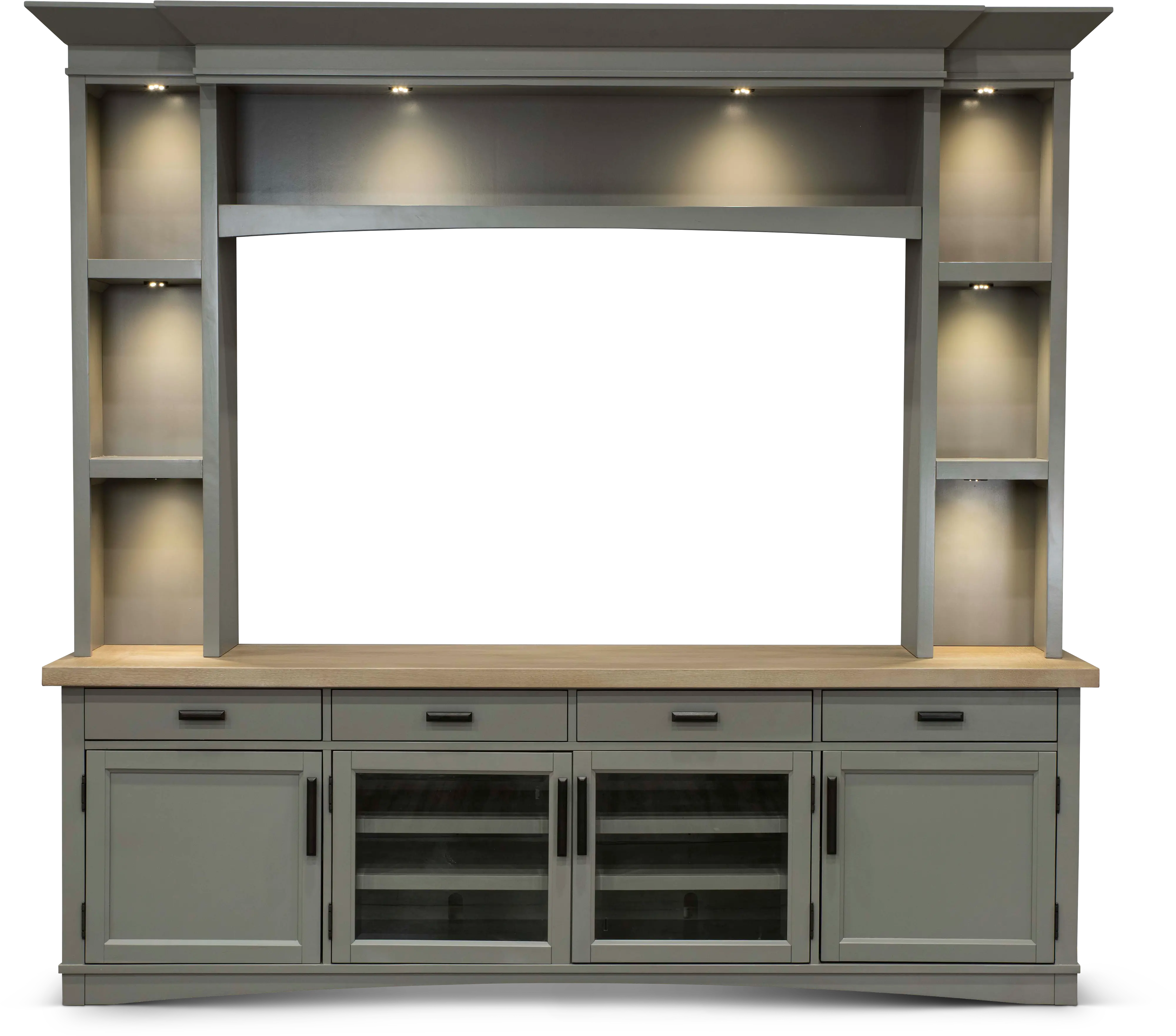 Amy Dove Gray 92 Entertainment Center