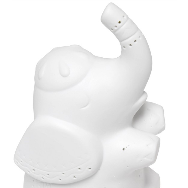 Porcelain Elephant Shaped Table Lamp White Simple Designs