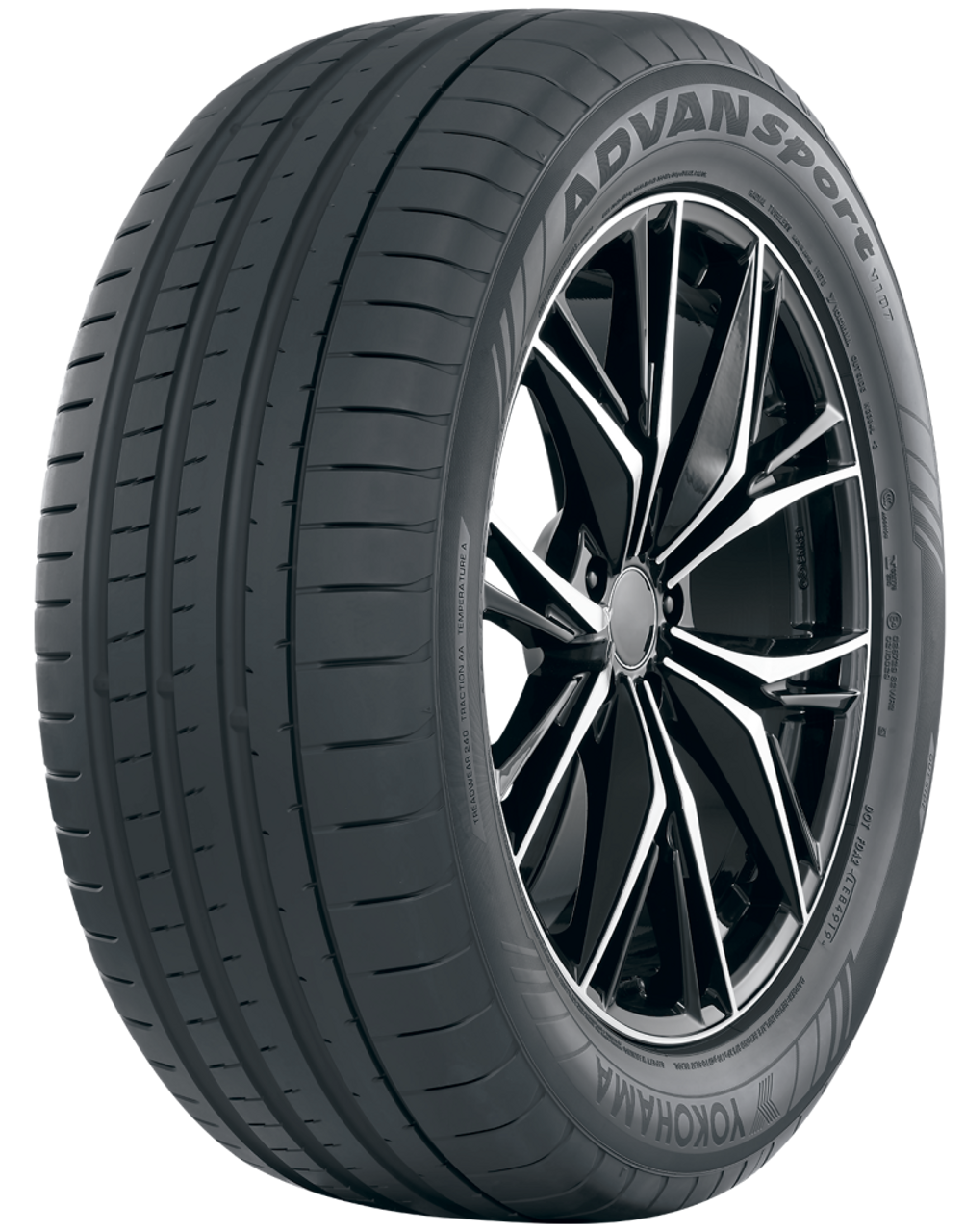 Yokohama Advan Sport V107E Tire - 285/35ZR19 103Y - 110193381