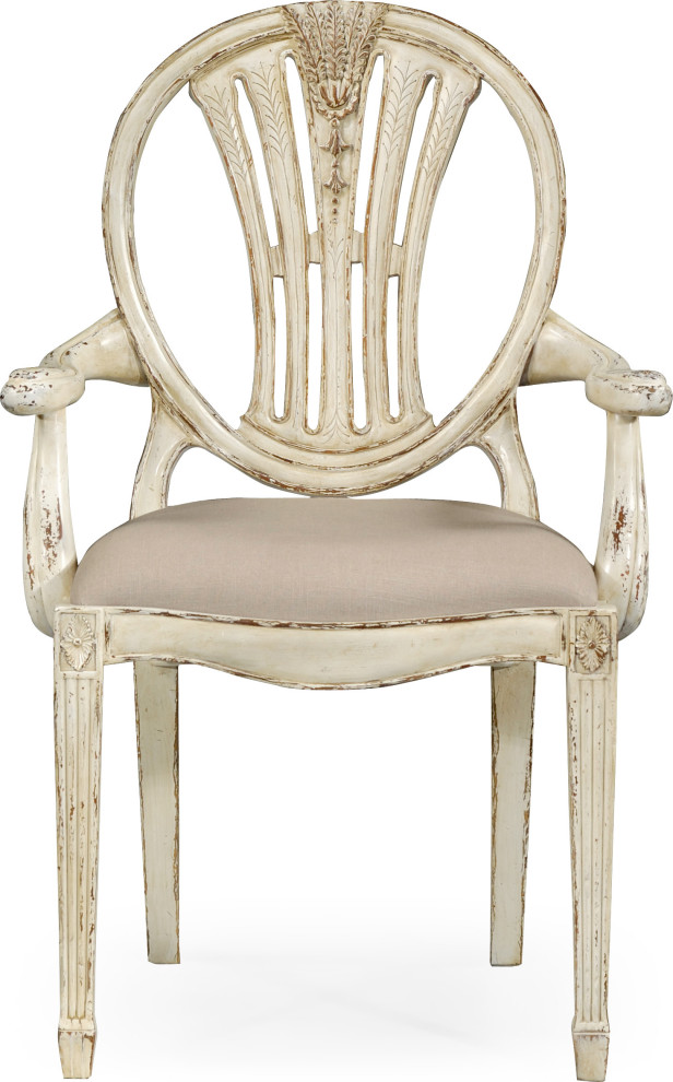 Country Farmhouse Hepplewhite Wheatsheaf Armchair (Set of 2)   French Country   Dining Chairs   by HedgeApple  Houzz