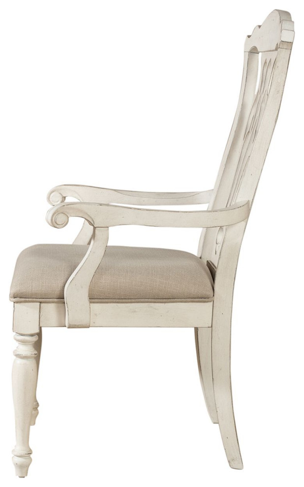 Chateau Splat Back Dining Chair in White Finish   French Country   Dining Chairs   by Crafters and Weavers  Houzz