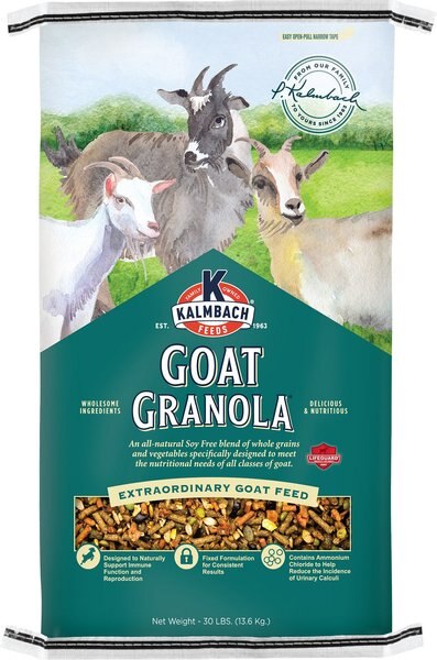 Kalmbach Feeds Granola Goat Food， 30-lb bag