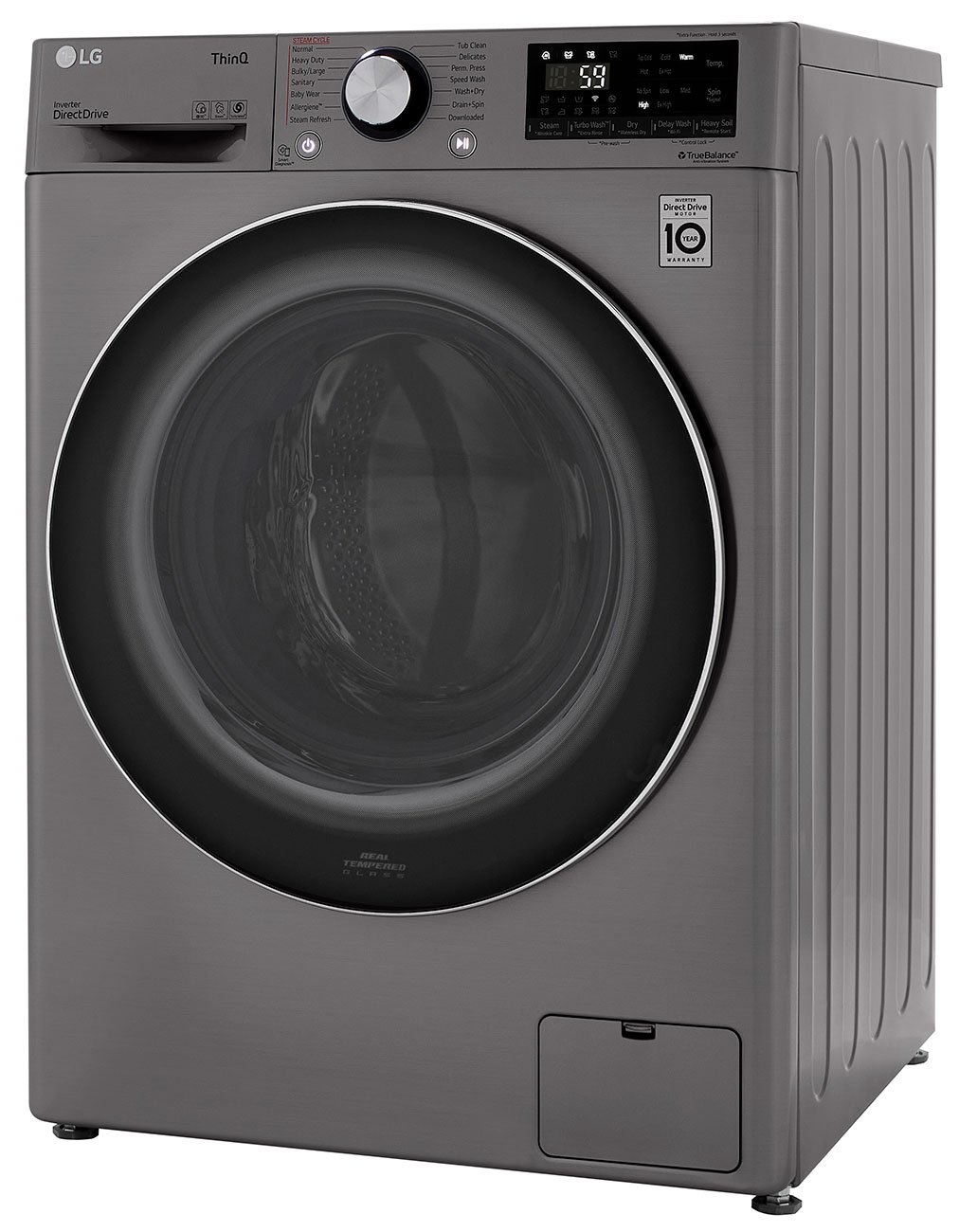 LG 2.4 Cu. Ft. Graphite Steel Compact Front Load Washer and Dryer Combo