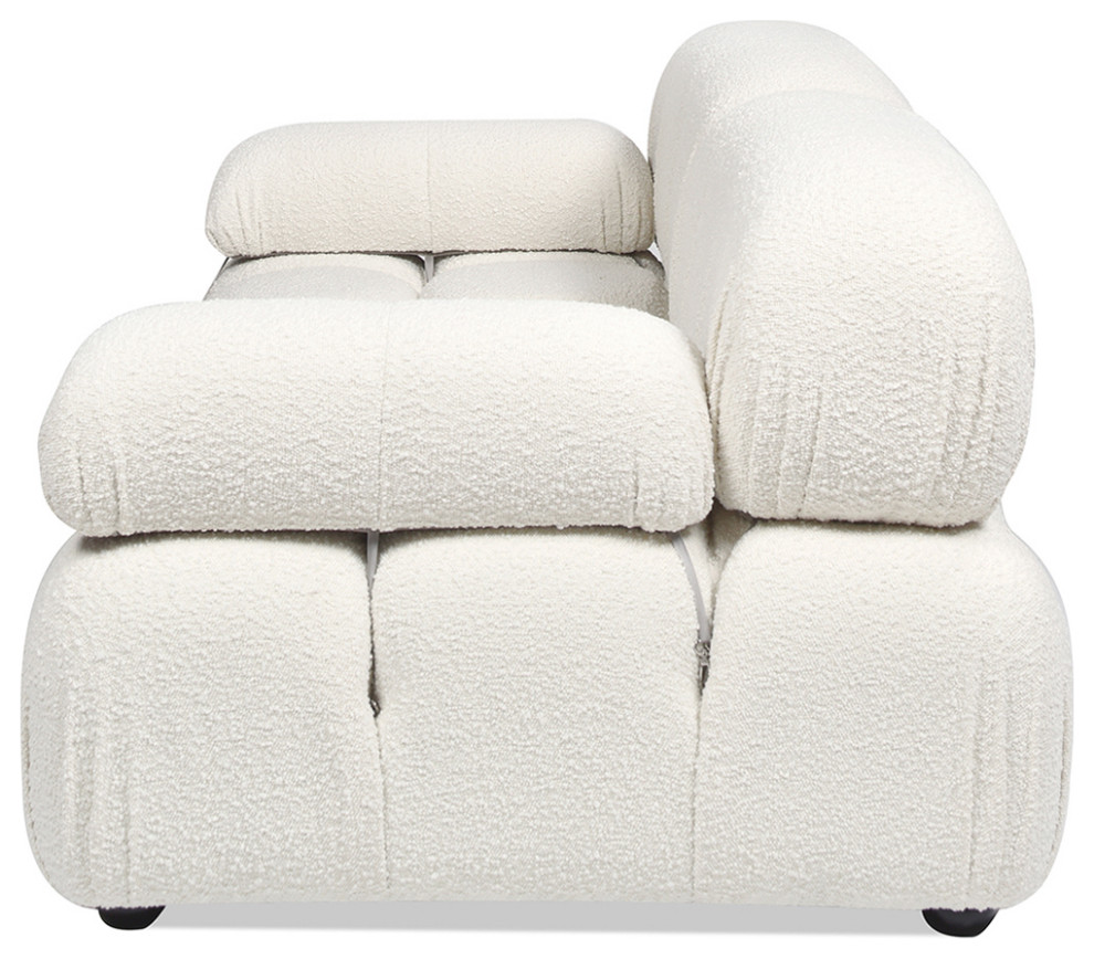 Marcel 72.5 quotModular Modern 2 Piece Loveseat Sofa   Transitional   Loveseats   by Jennifer Taylor Home  Houzz