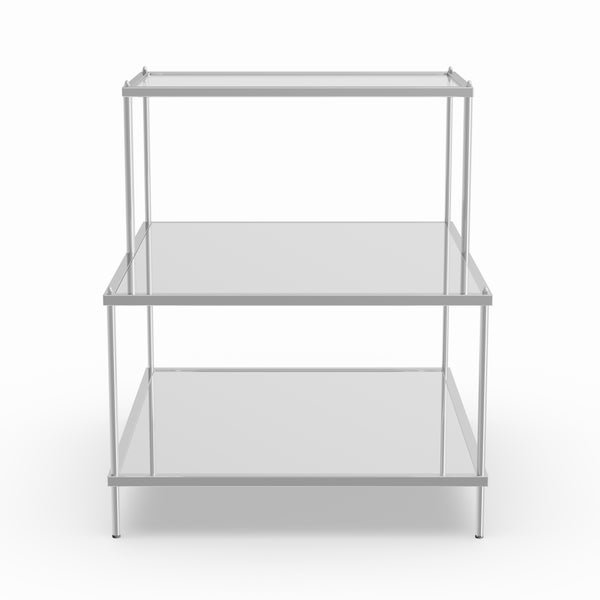 SEI Furniture Grant Glam Mirrored Side Table