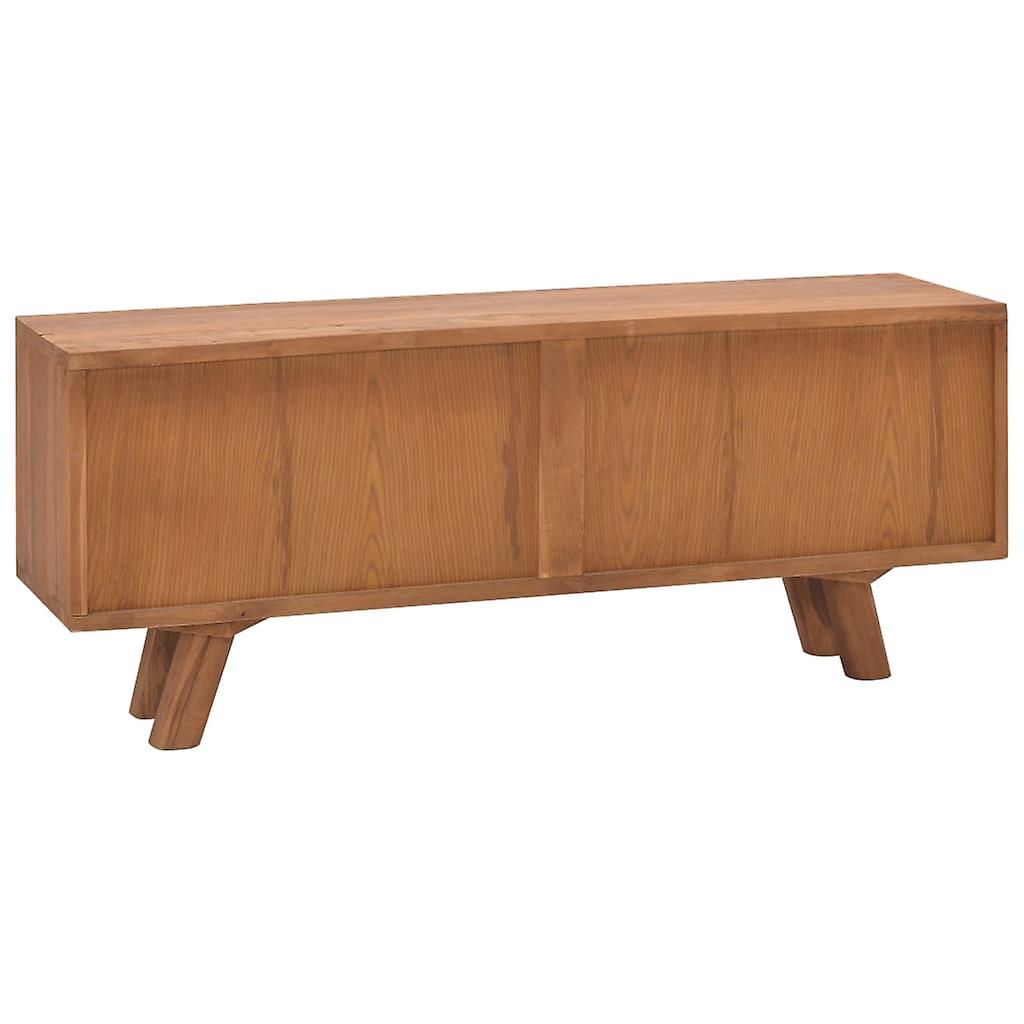 Tv Cabinet 110x30x45 Cm Solid Teak Wood