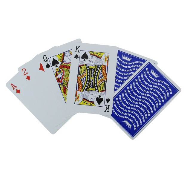 Waterproof Swimming Pool Deck Of Playing Cards Blue white