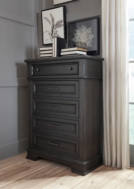 Townsend Dark Gray Chest of Drawers