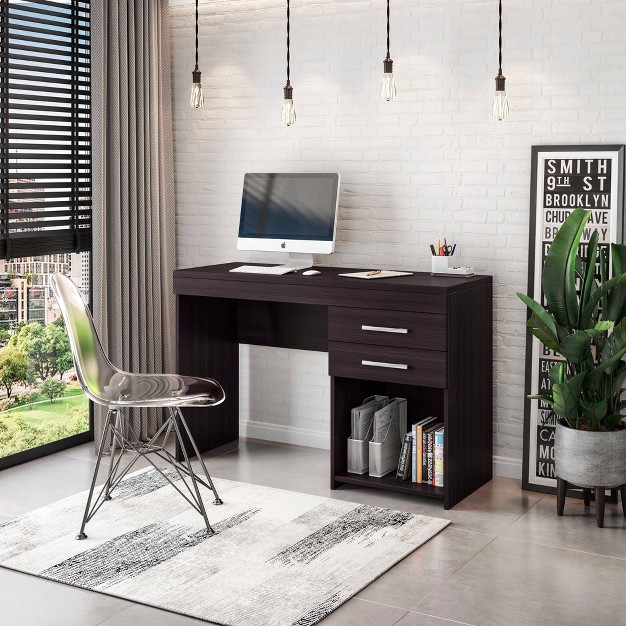 Home Office Workstation With Storage Espresso Techni Mobili