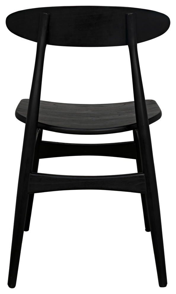 Surf Chair  Charcoal Black   Midcentury   Dining Chairs   by HedgeApple  Houzz