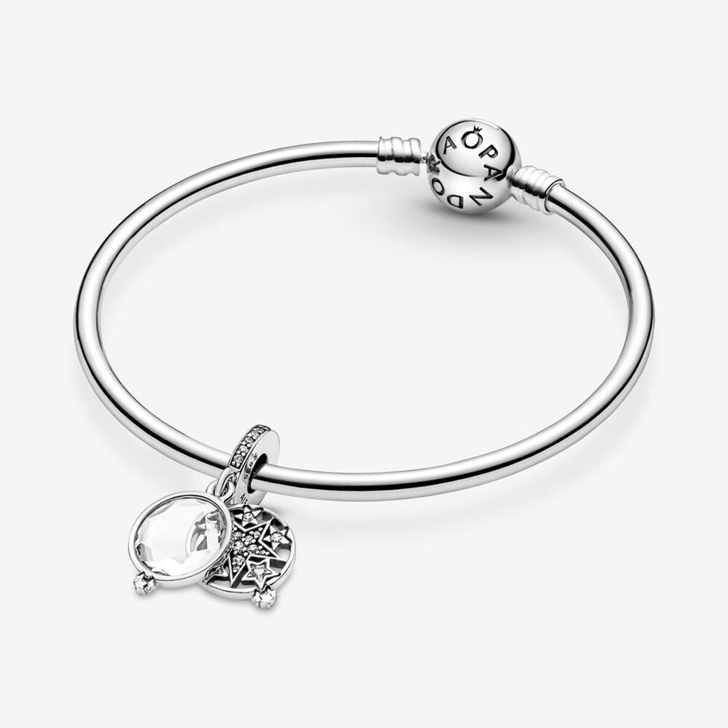 PANDORA  Magnified Star Double Dangle Charm