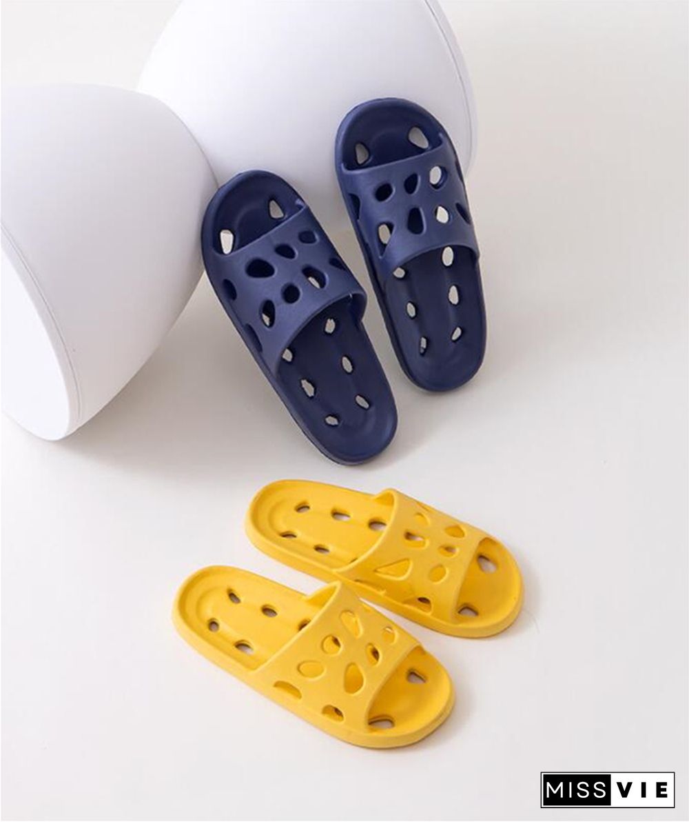 Summer Leaky Slippers Bathroom Bathing Confortable Men Women Couple Home Indoor Non-slip EVA Sandals Slippers Beach Slippers