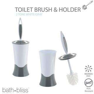 Bath Bliss Curve Design Toilet Brush and Holder 10116