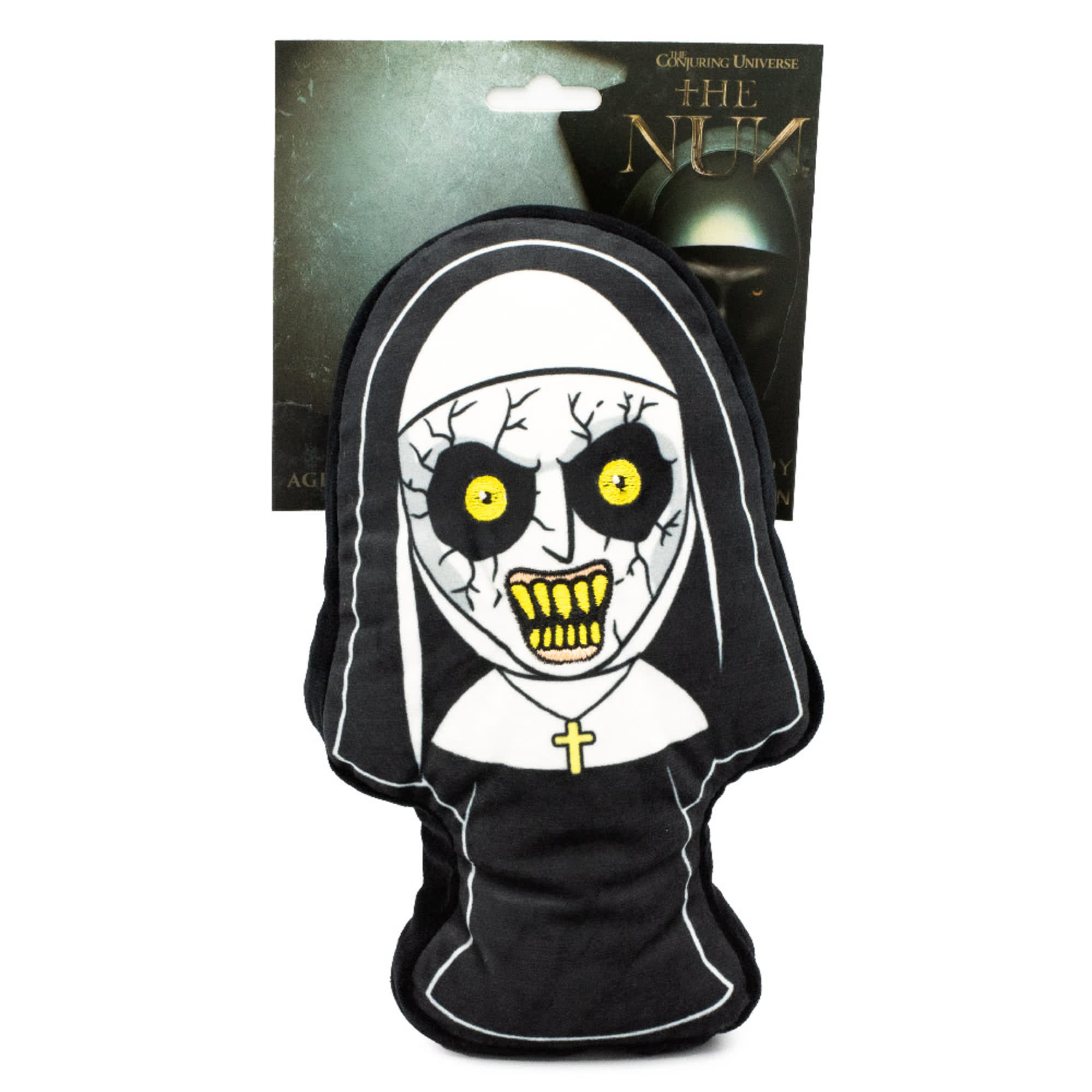 Buckle-Down Horror The Nun Sister Irene Standing Pose Plush Squeaker Dog Toy， Medium