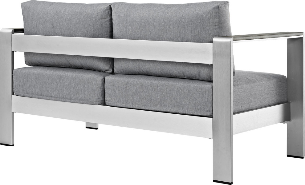 Butler Outdoor Loveseat   Contemporary   Outdoor Loveseats   by HedgeApple  Houzz