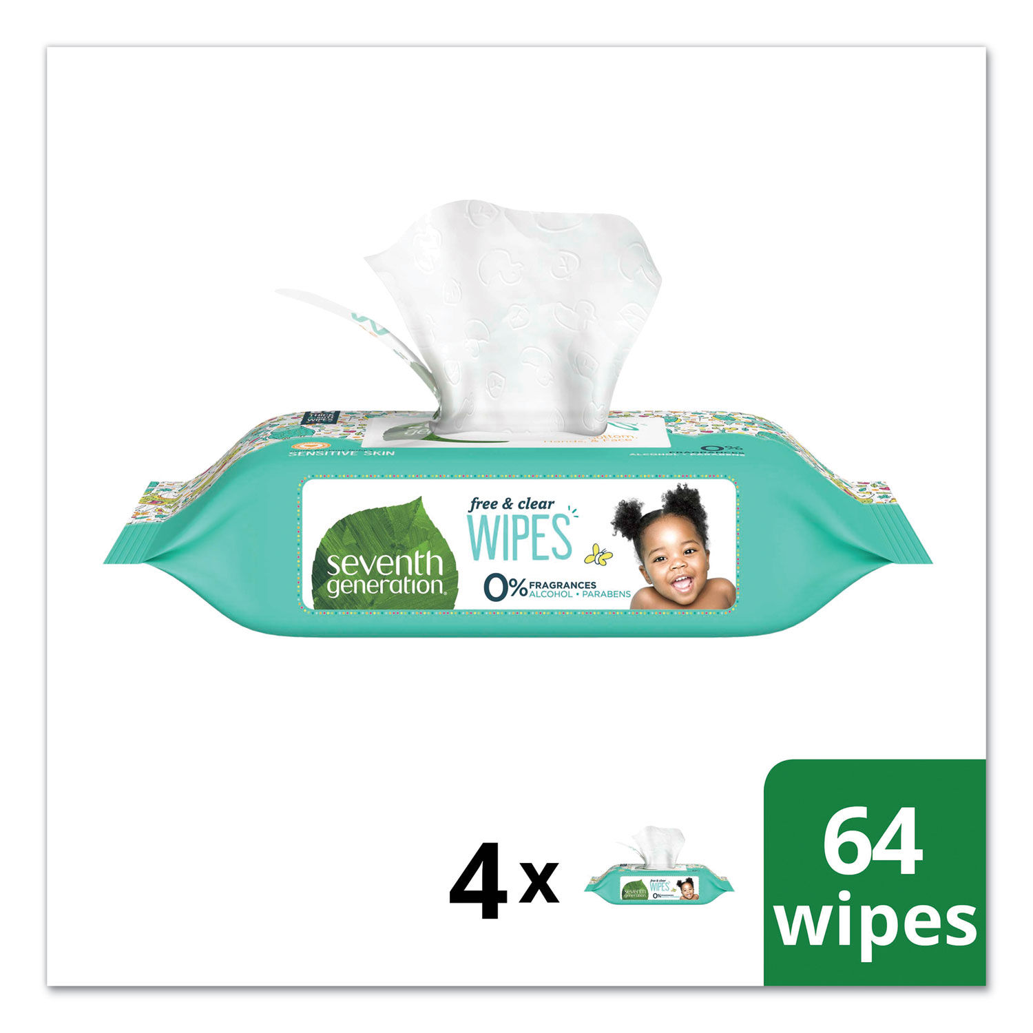 Free and Clear Baby Wipes by Seventh Generationandreg; SEV34219