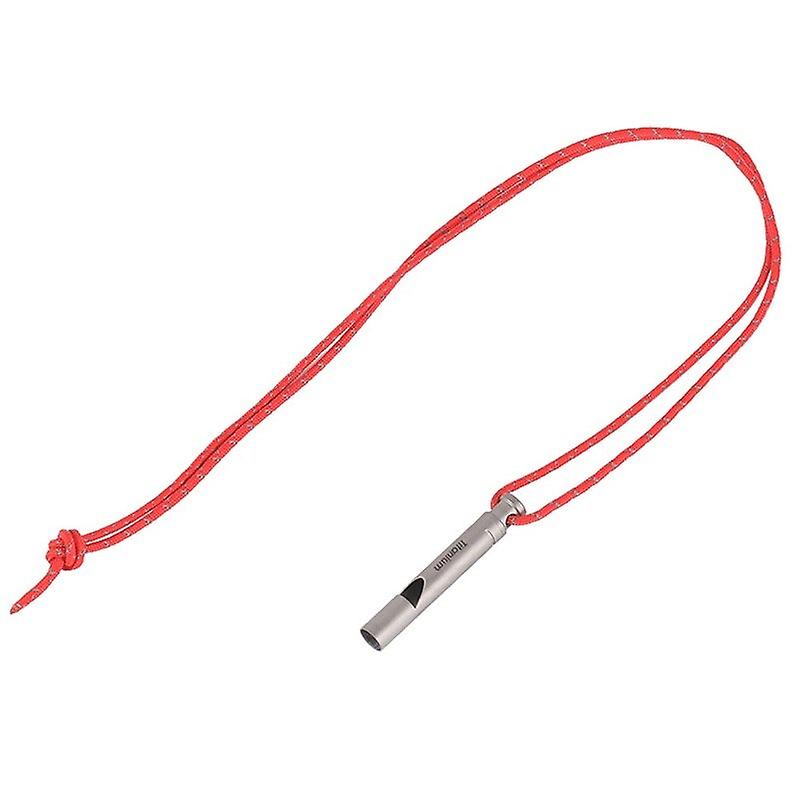 Ultralight Titanium Emergency Whistle 01