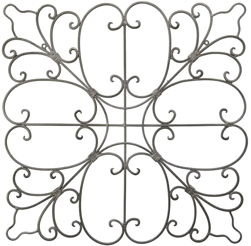 25 Inch Square Metal Wall Decoration