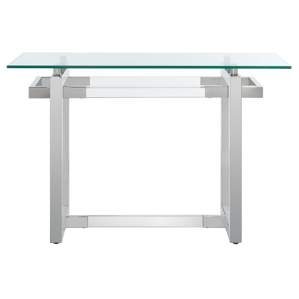 SAFAVIEH Couture Montrelle Acrylic Console Table   47.2 IN W x 15.7 IN D x 30 IN H