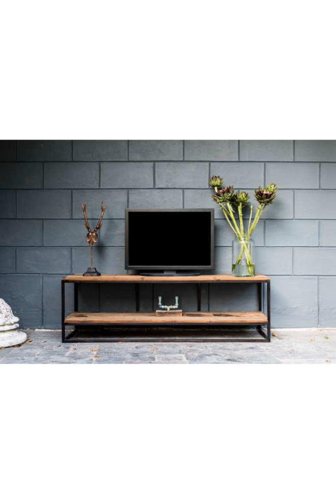 Recycled Wood TV Sideboard  OROA Raffles   Industrial   Entertainment Centers And Tv Stands   by Oroa   Distinctive Furniture  Houzz